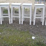 Set of 6 wooden stools