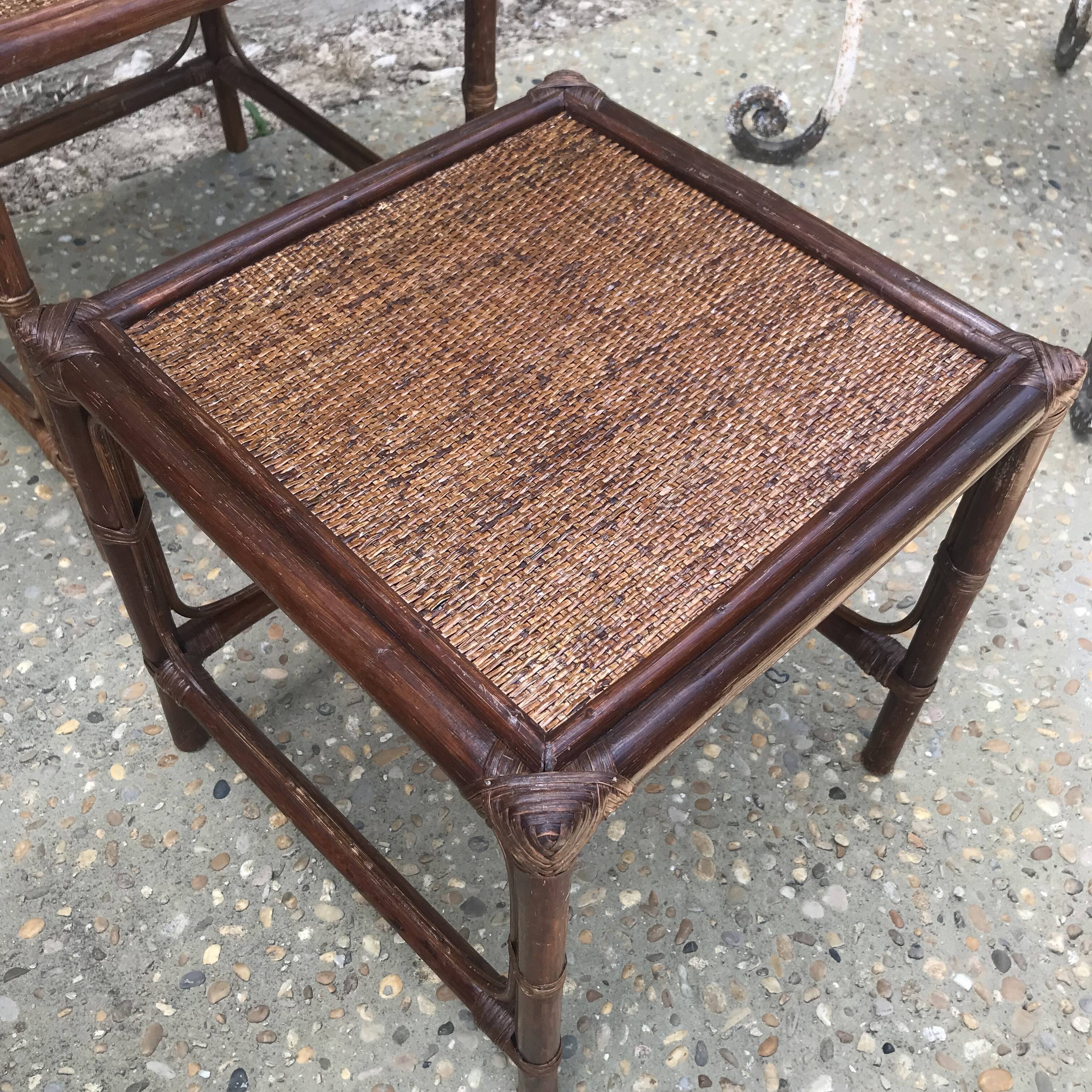 Bamboo trundle tables