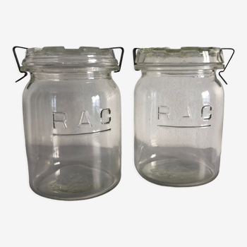 Paire de bocaux RAC - 1 litre