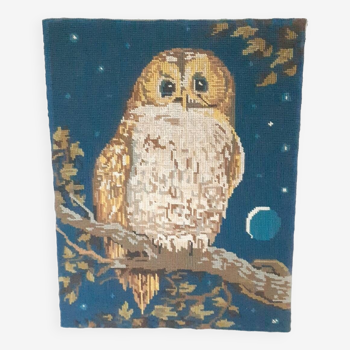 Vintage “owl” canvas