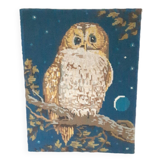 Vintage “owl” canvas