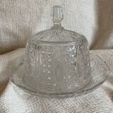 Plat et cloche à fromage ciselé