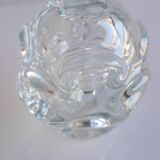 Mid-Century Modern Handmade Clear Crystal Vase by Börne Augustsson, Åseda