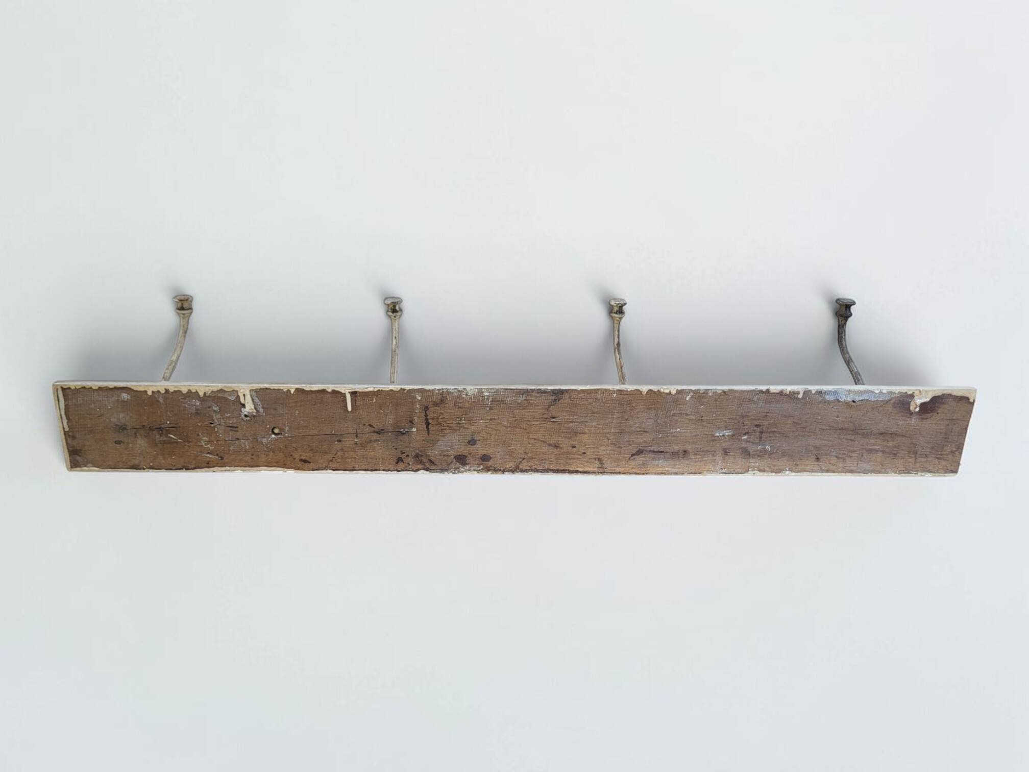 Coat rack with 4 iron hooks from 1900