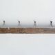 Coat rack with 4 iron hooks from 1900