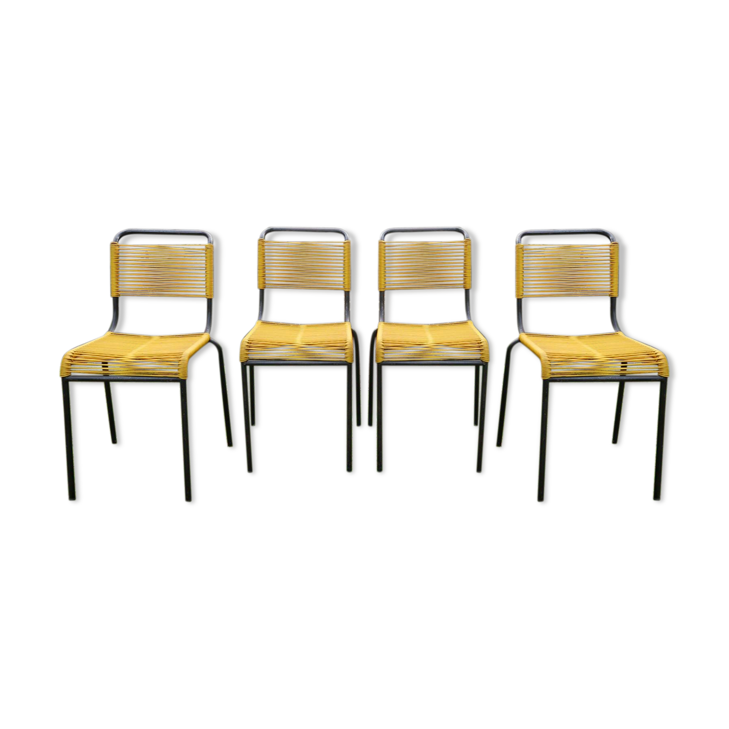 Set of 4 chairs scoubidou