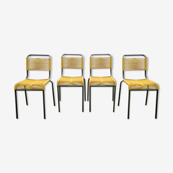 Set of 4 chairs scoubidou
