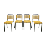 Set of 4 chairs scoubidou