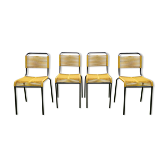 Set of 4 chairs scoubidou