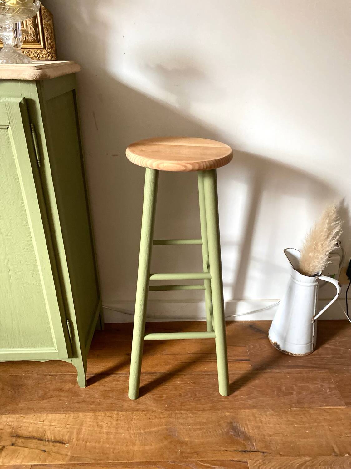 Antique wooden stool