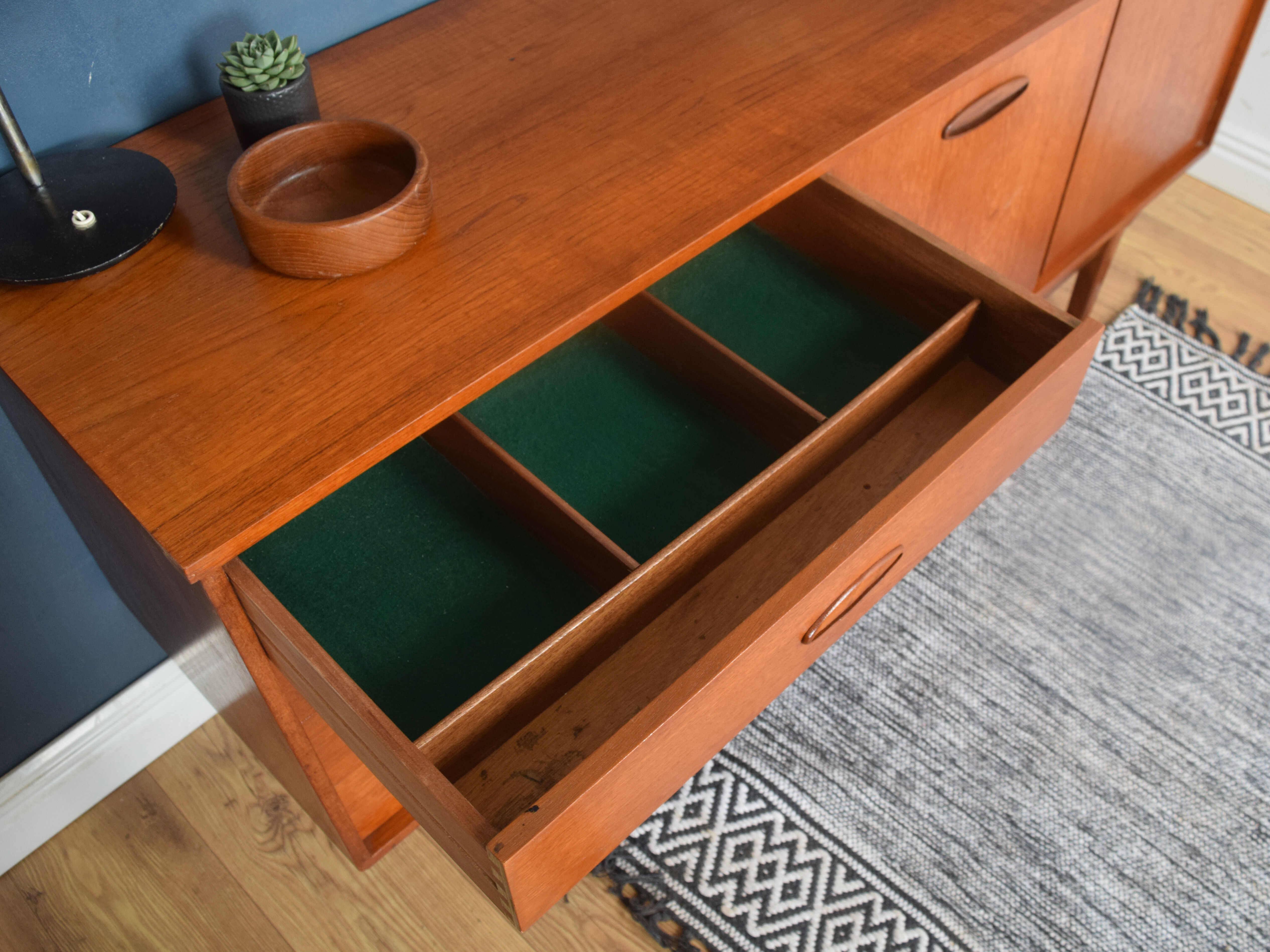 Restored Retro 1960s Homeworthy Teak Sideboard