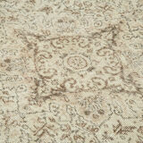 Hand-knotted wool turkish beige rug 165 cm x 267 cm
