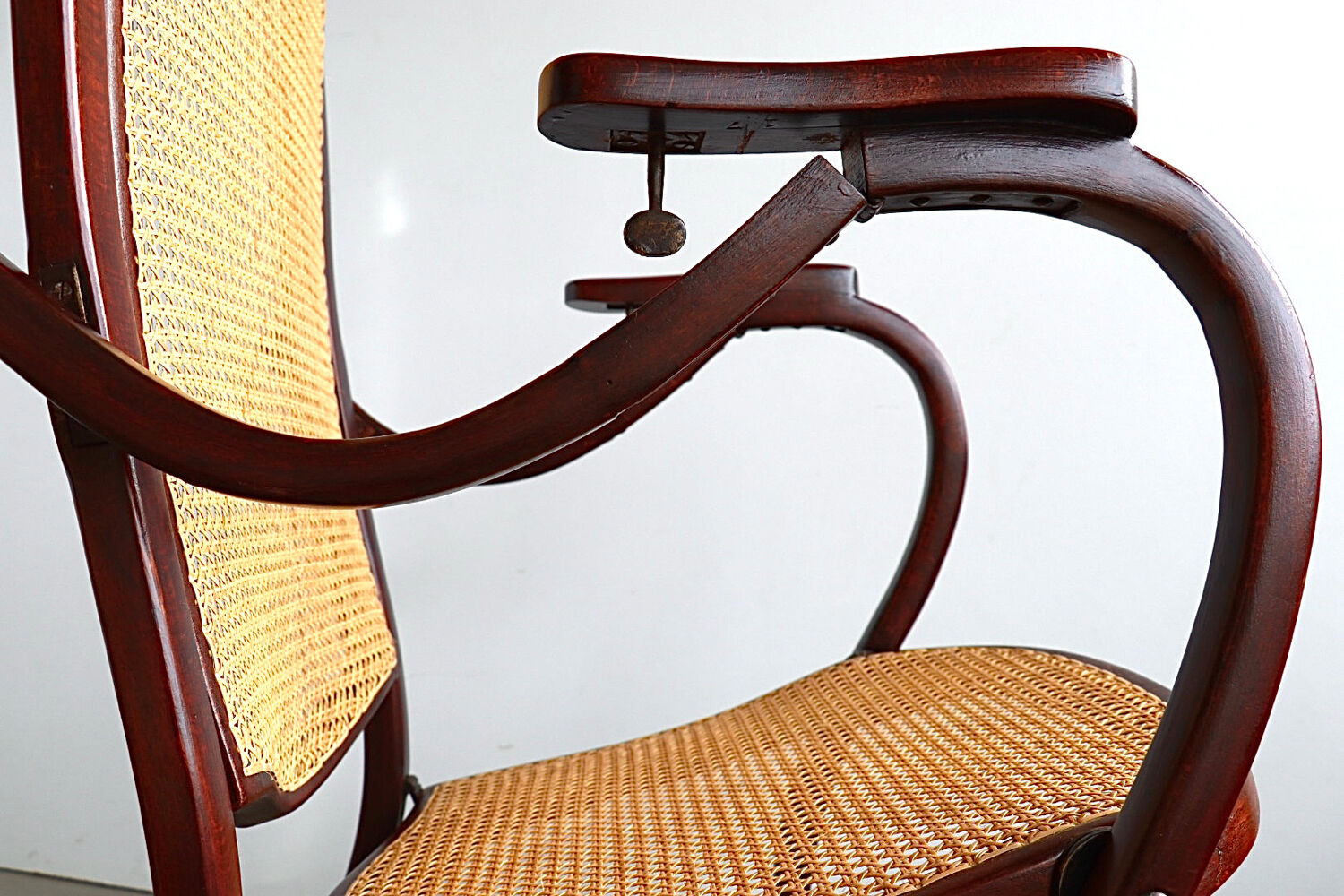 Thonet No. 1 Bentwood and Webbing Folding Arm Chair