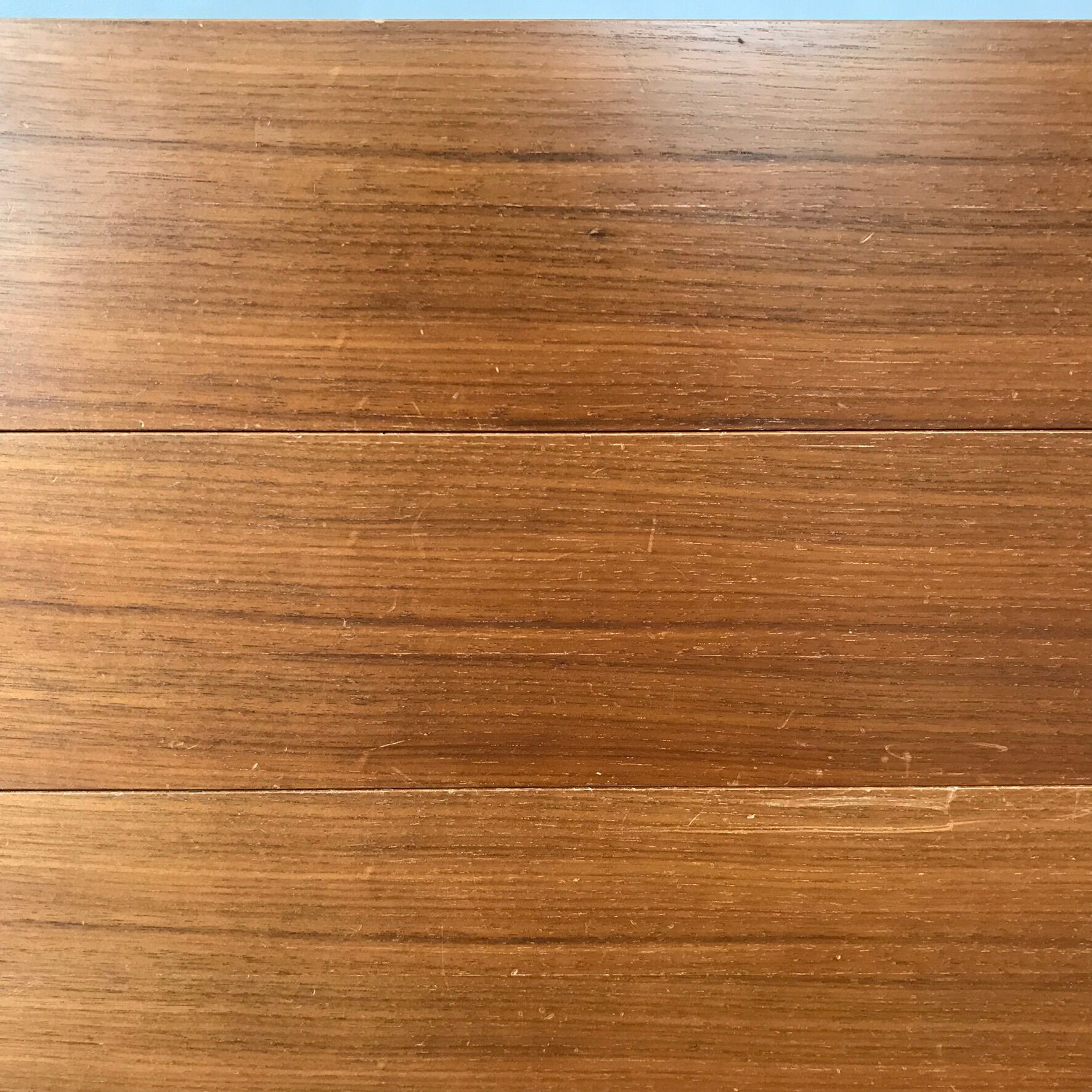 Brasilia-werk dresser white and teak 3 drawers years 60