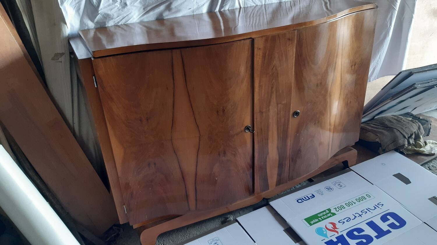 Walnut sideboard