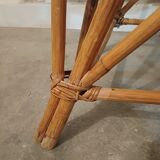 Rattan high chair, bamboo