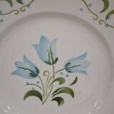 9 assiettes à desserts floral vintage peintes main Badonvillers