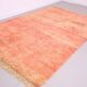 Vintage Handmade Moroccan Rug 196 x 280 cm - Peach Moroccan Rug - Berber