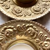 Flat golden candlesticks