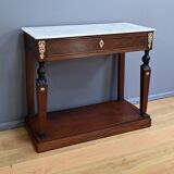 Console retour d’Égypte en acajou, époque Empire, début XIXe