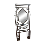 Wrought iron cloakroom art deco style