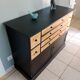 Buffet commode chiffonnier bois bahut meuble rangement tiroir bar bois industriel scandinave vintage