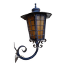 Old wrought iron outdoor gallows lantern