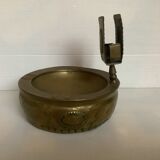 Old copper matchbox ashtray