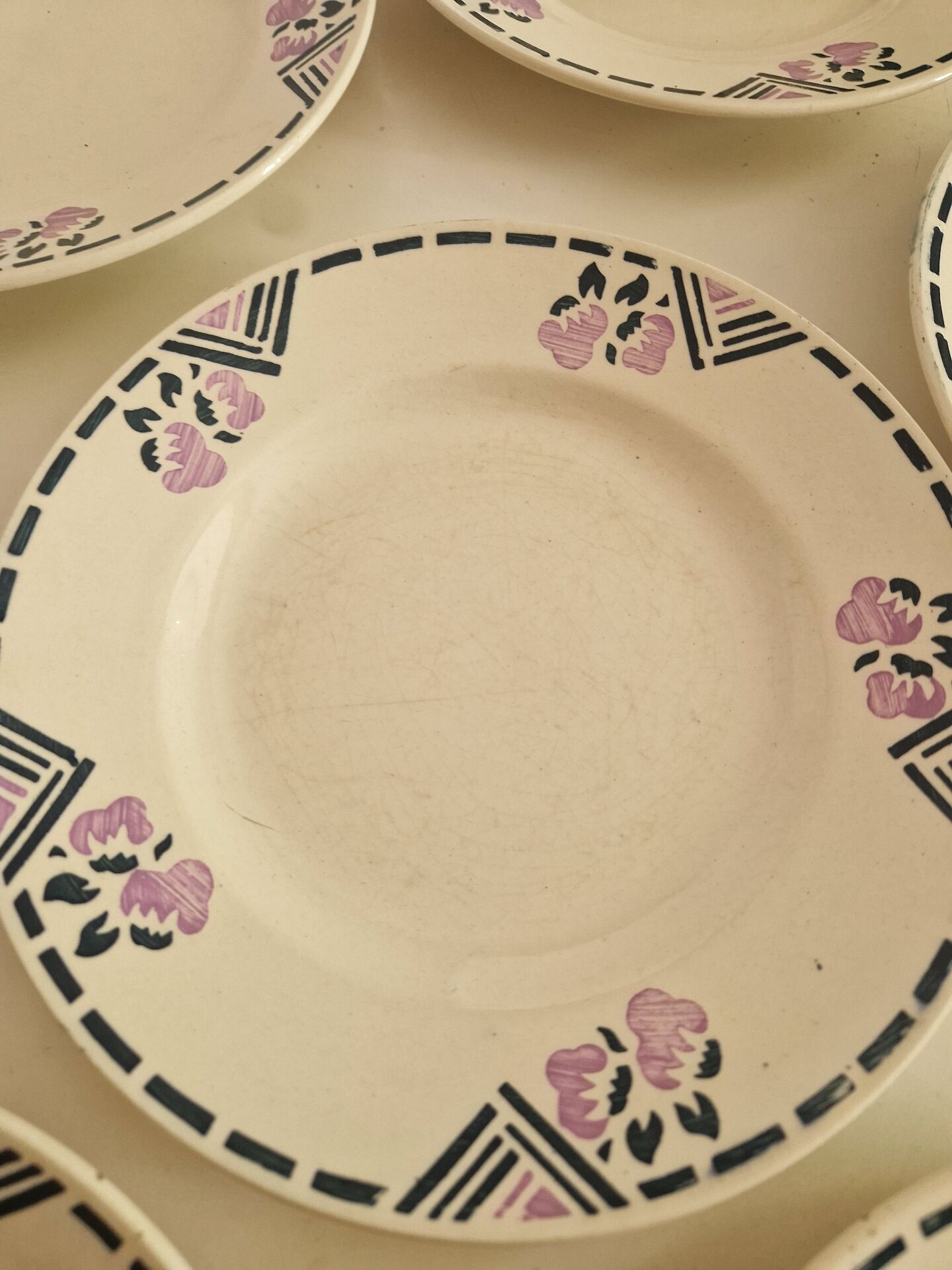 Set of 12 Dessert Plates Model Tunis