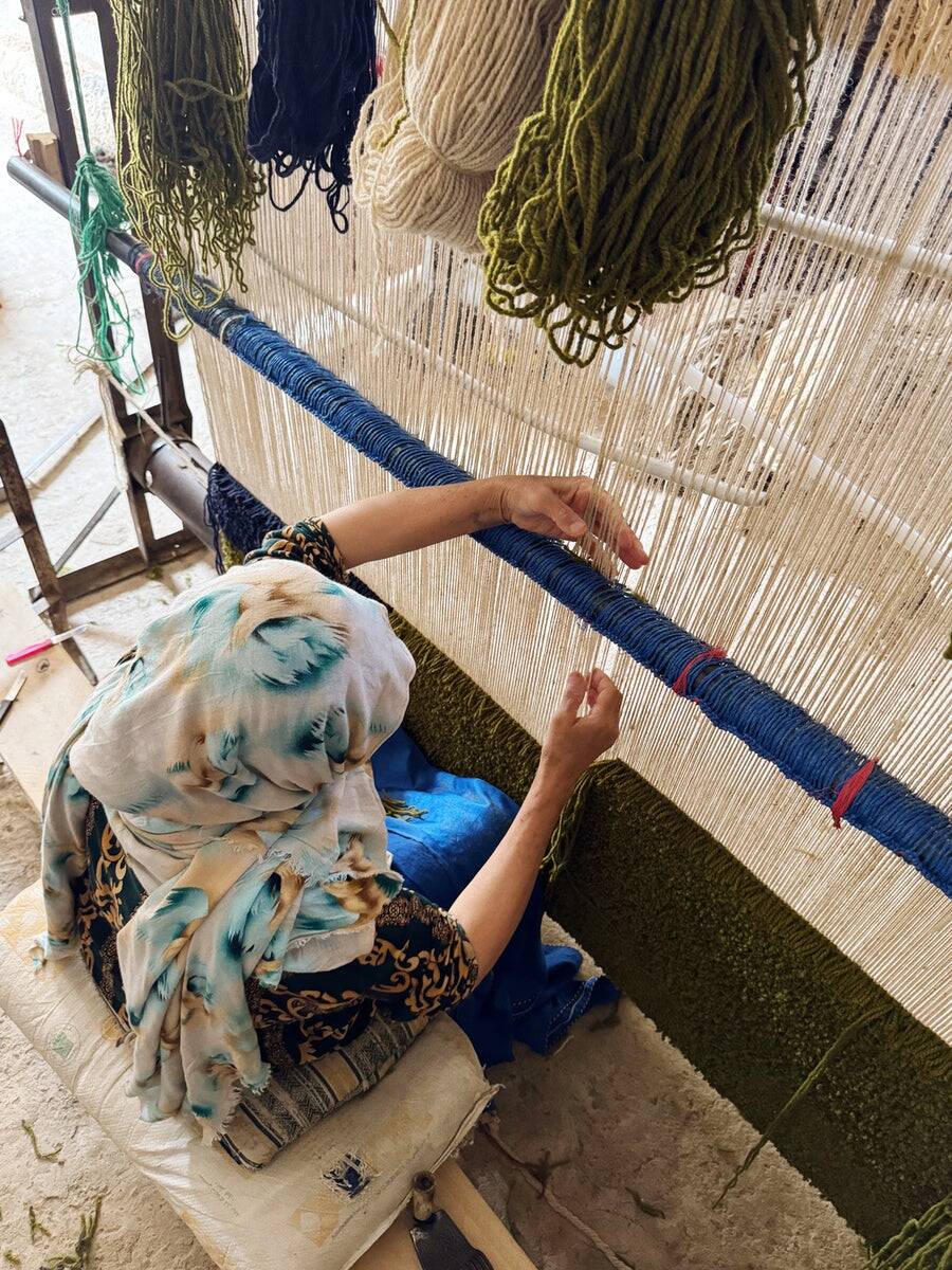 100% Moroccan wool rug, Christmas gift