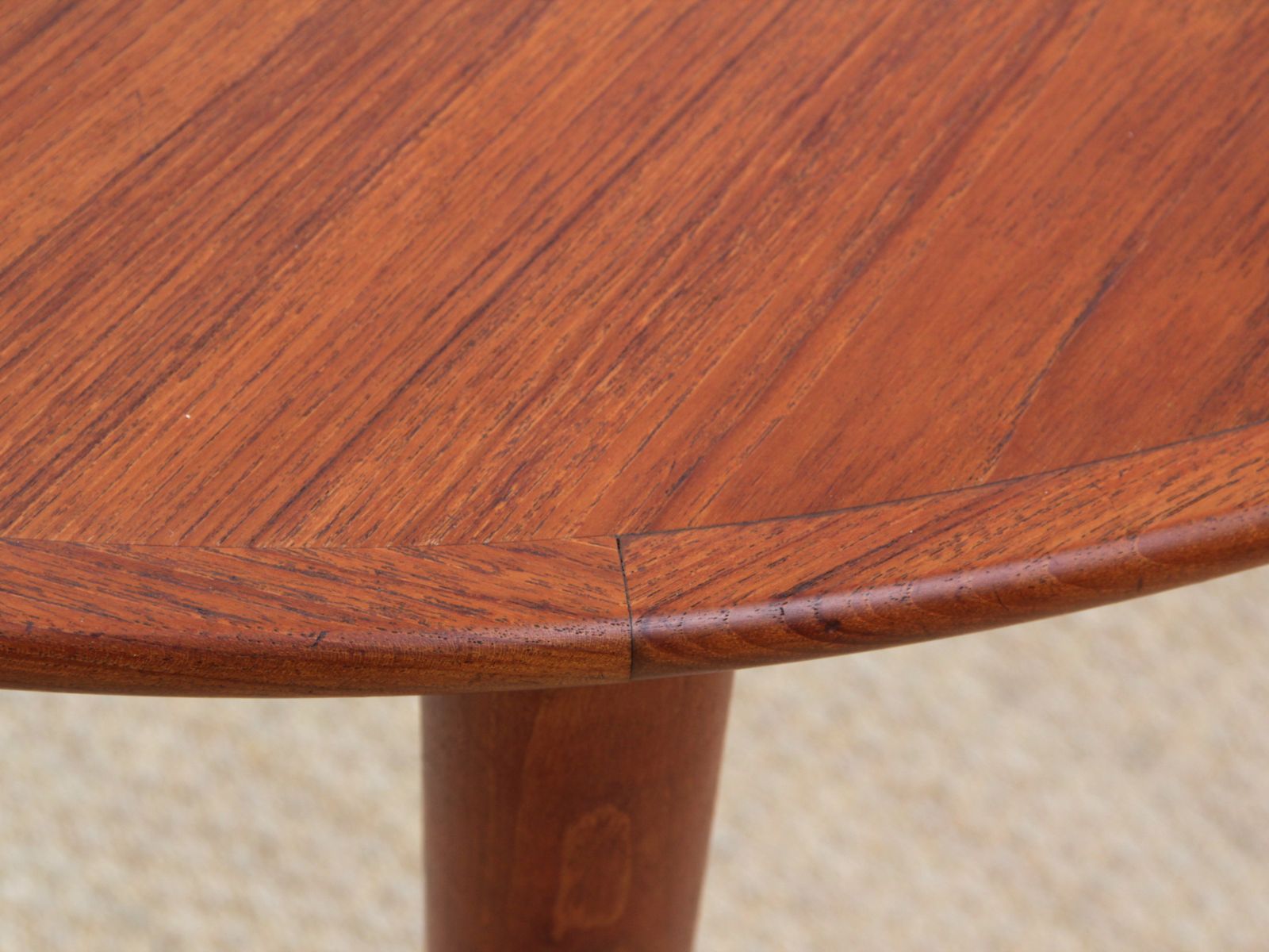Round 1950 teak dining table s