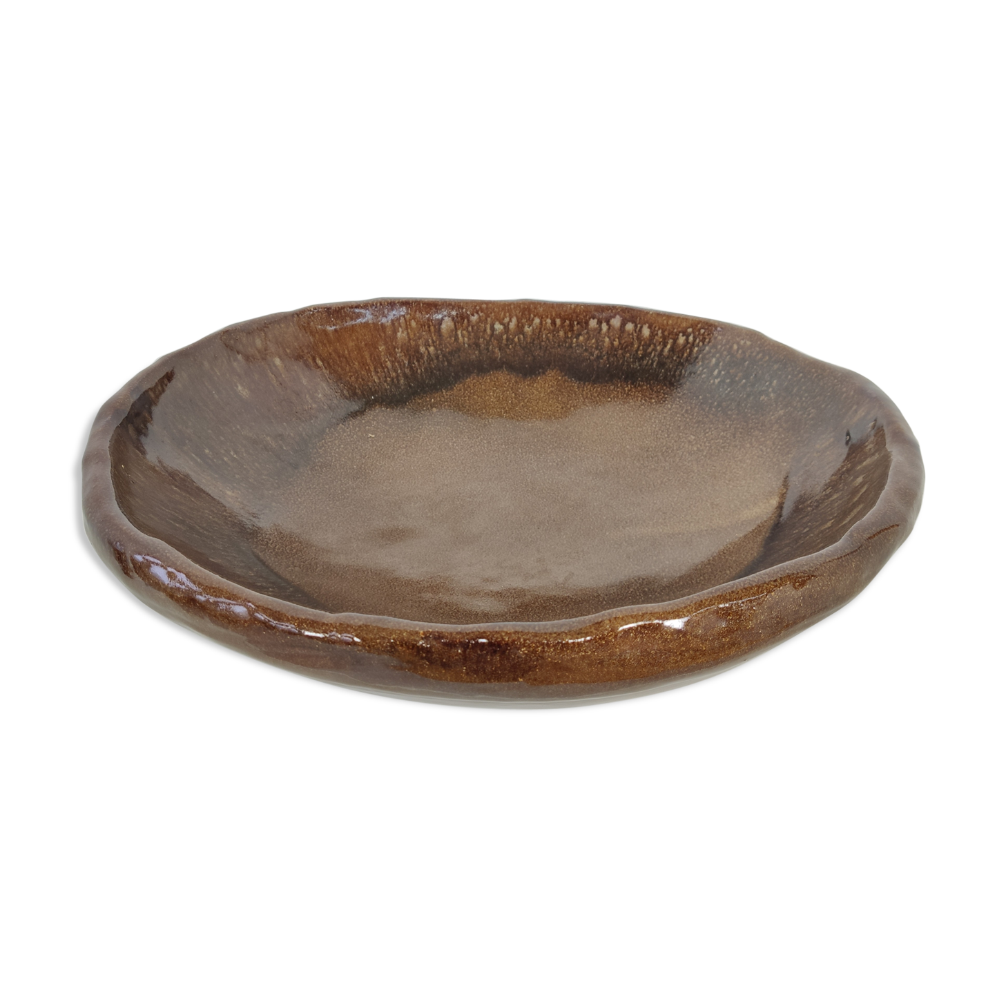 large vintage ceramic fruit basket Germany 1960s