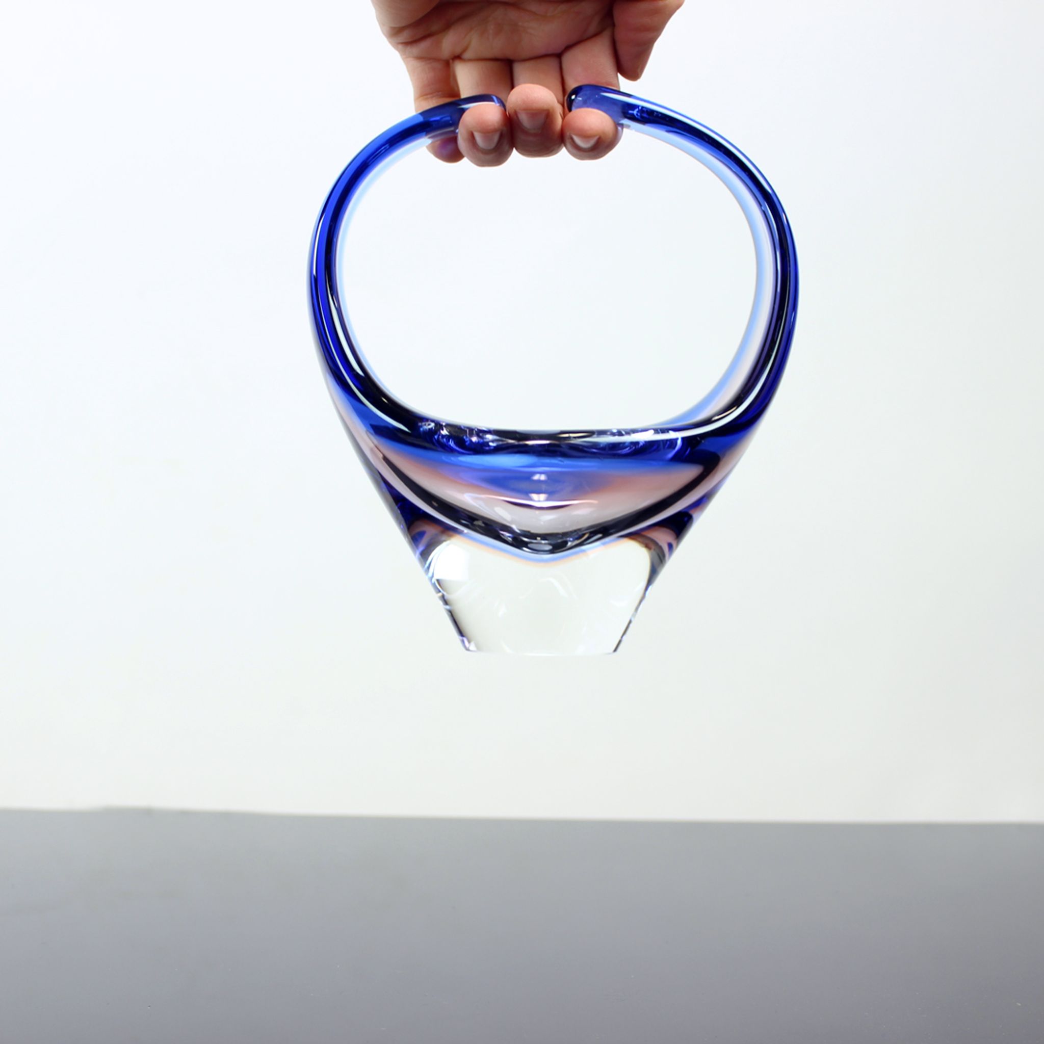 Art glass bowl by frantisek zemek for sklarna mstisov, 1960s