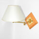 Lampshade wall lamp with a movable arm, France 1970s