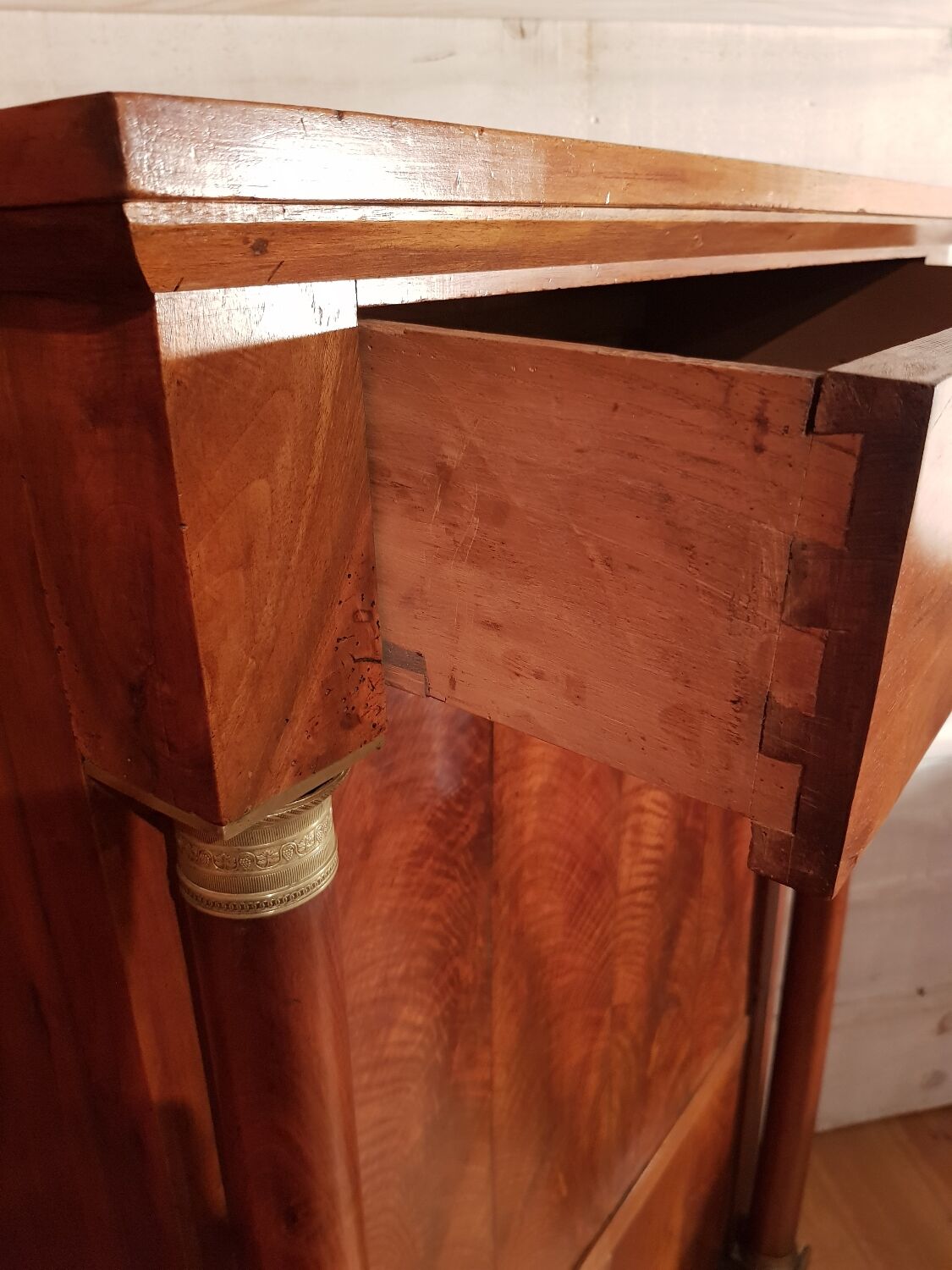 Empire secretary in walnut.