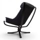 Poltrona Frau Viking Leather Lounge Chair by Sigurd Resell, 1970