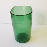 Glass vase blows green empoli