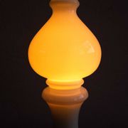 Vintage Czechoslovak Bishop Glass Lamp by Ivan Jakeš, 1970s