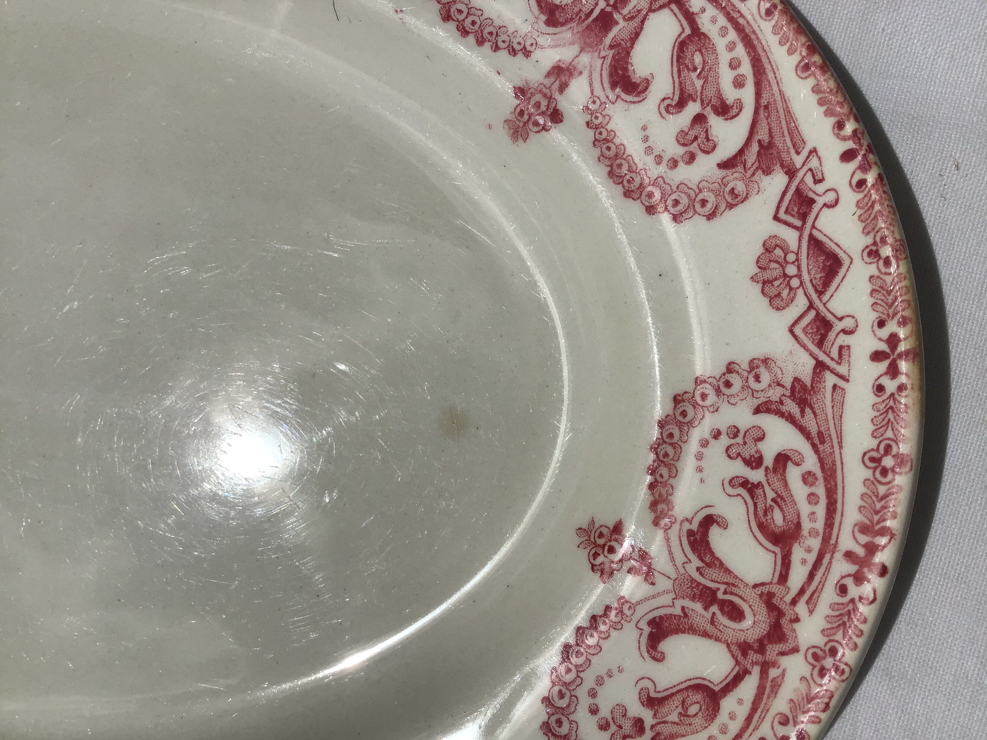 Dish Fer ovale Planteur de Caïffa guirlande