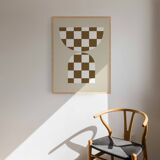 Chequers giclee art print 50x70cm