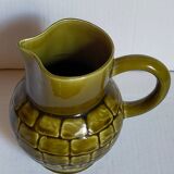 Bistro pitcher in vintage Sarreguemines earthenware