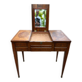 Old dressing table in inlaid wood
