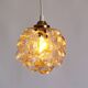 Petite amber bubble glass pendant light by Helena Tynell for Glashutte Limb