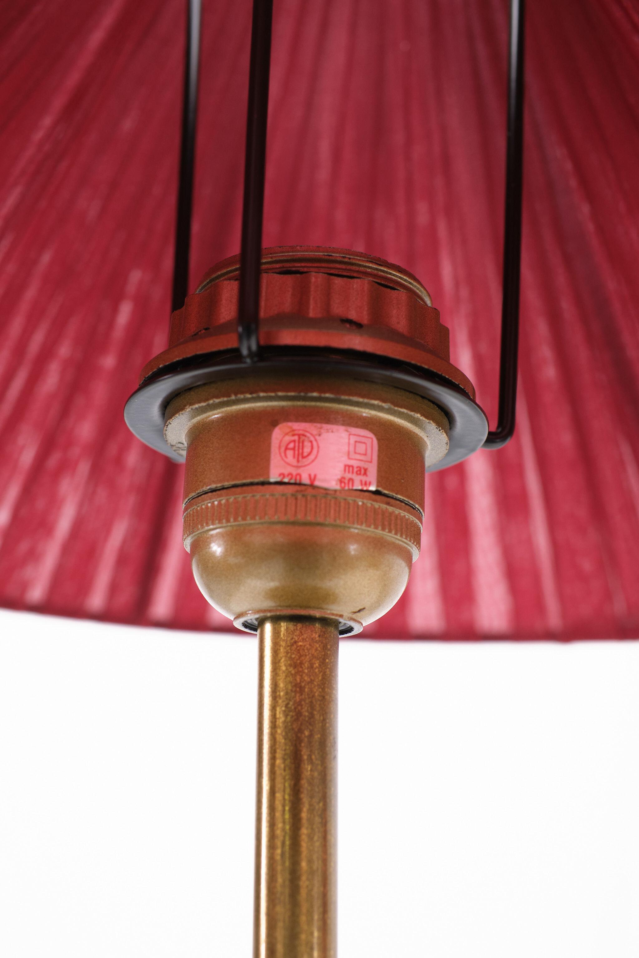 Vintage Set Brass Table Lamps, 1970s