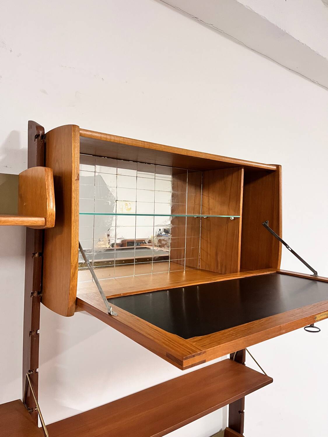 Teak library from the 1960s, Norway