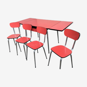 Ensemble table et chaises cuisine Formica