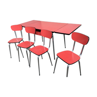 Ensemble table et chaises cuisine Formica