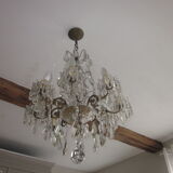 chandelier has antique pendants