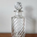 Trio of Baccarat crystal bottles bamboo model, circa 1910