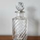 Trio de flacons cristal Baccarat modèle Bambou , vers 1910